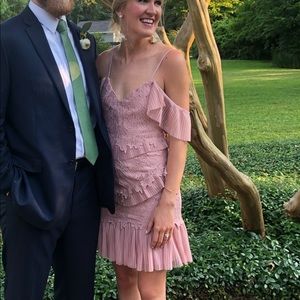 Bardot mauve, rose pink cocktail dress size 6